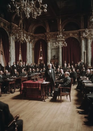 Washington, D.C., Senate Chamber, July 6 1898: Heated Debate