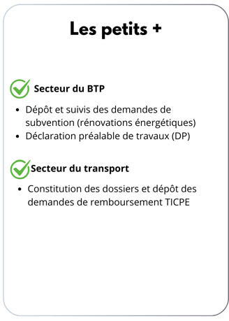 Déclaration préalable DP, Demande de subvention, TICPE