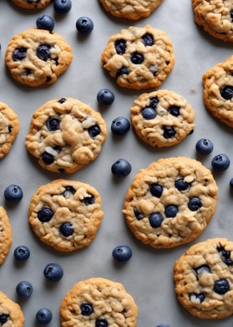 Blueberry Oatmeal Cookies for Dogs