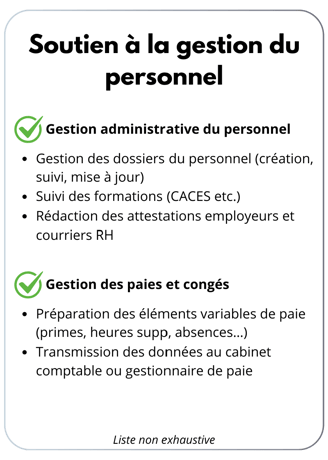Gestion administrative du personnel, Gestion des paie et congés payés