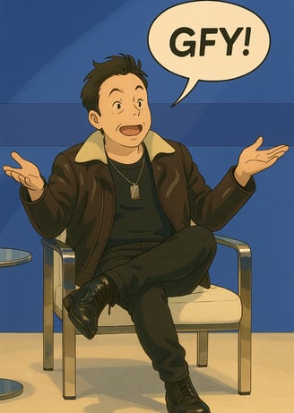 Musk saying "GFY!"