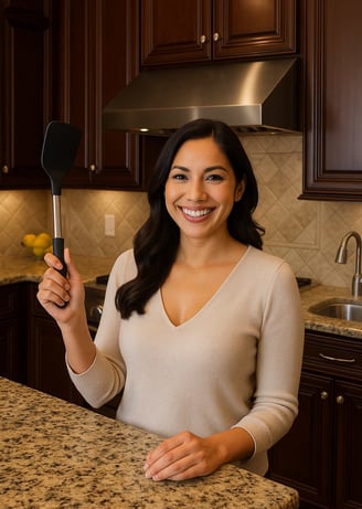 HamesCo Kitchens - Woman Holding Spatula