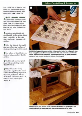 step by step to make a plant stand