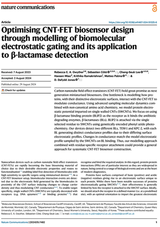 Optimising CNT-FET biosensor design through modelling of biomolecular electrostatic gating and its a