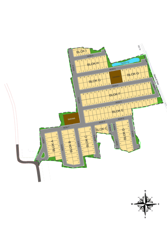 Siteplan Rumah subsidi di Cisoka