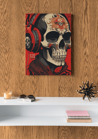 Decoração de sala de estar com ilustração de tatuagem: Transformando espaços em expressões artística