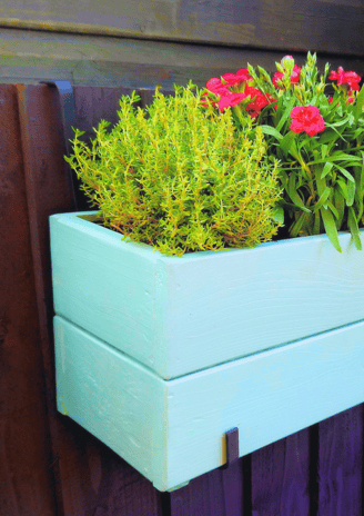 wooden planter for window sill made to size flower box made in UK 