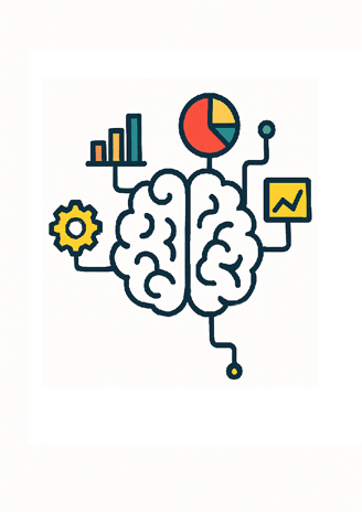 The Logo of Famous Udemy Course "Infographics Machine Learning" by Haris Jafri.