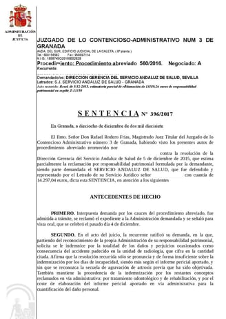 Condena por lesionar a una paciente tras caer de una camilla