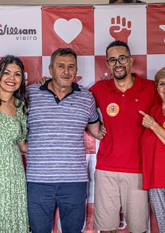 Foto do William com familiares
