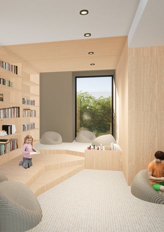 Récré latté - projet de rénovation d'un centre de loisir à Lyon