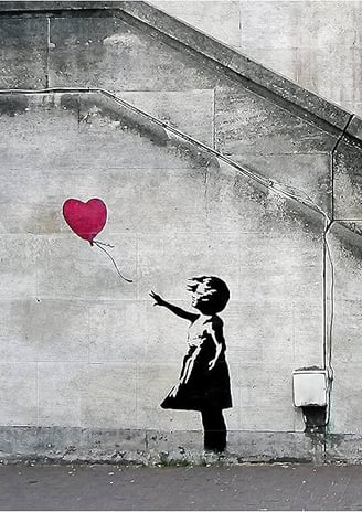 Mural – Banksy Art Balloon Girl