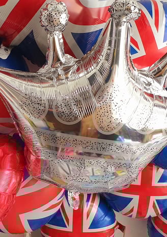 UK flag helium balloons