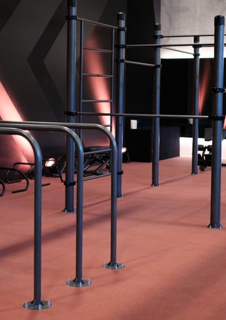 Equipements Workout Indoor dans une salle de sport