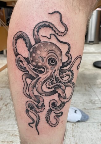 a tattoo of a octopus