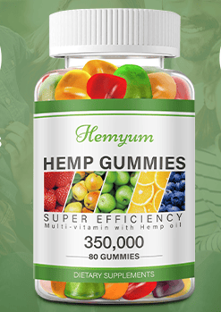  High Potency Pure Organic Hemp Supplement - with Natural Hemp Oil Extract Gummy Edibles Vegan