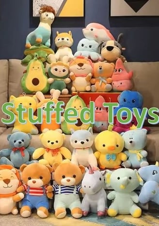 Stuffed Toys Collection includes Animal, Cartoon Characters & Baby Seaters