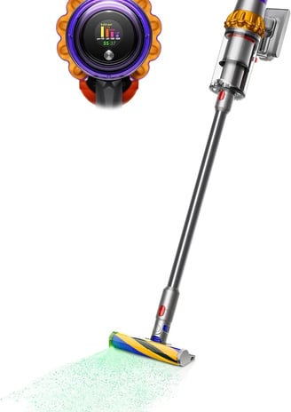 Dyson V15 Detect Schermo LCD del che mostra la quantità di polvere raccolta