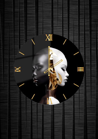 Ceas de Perete din Sticla Double Face
