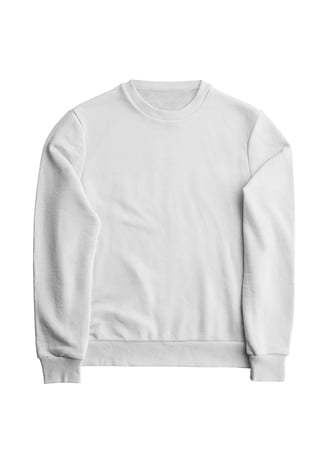 a white sweatshirt with a white sweatshirt and a white sweatshirt