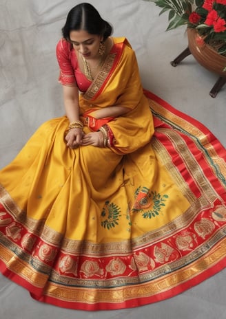 A high-end boutique with an elegant storefront featuring large glass windows and mannequins displaying formal attire. The store's name is displayed prominently above the entrance. The roof has geometric patterns, and there are decorative flower arrangements above.