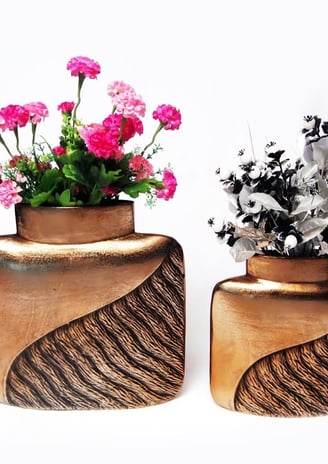 aluminium flower vase