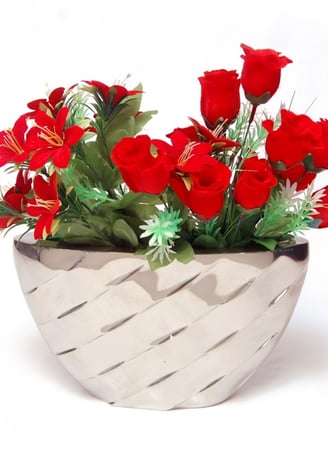 aluminium flower vase