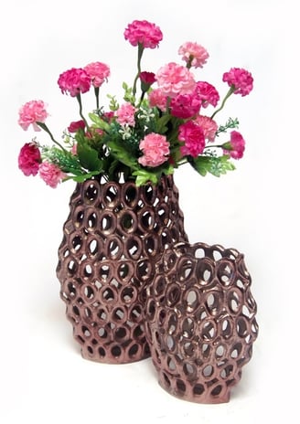 aluminium flower vase