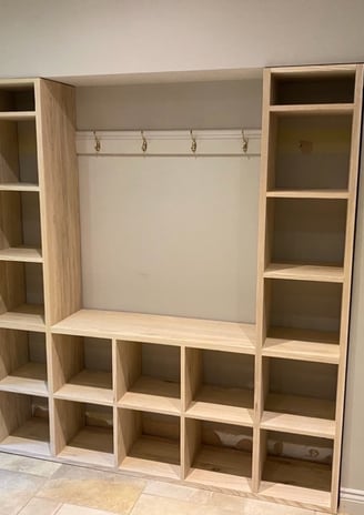 Ash utility shelving storage idea