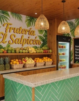 Diseño de interiores negocio fruteria