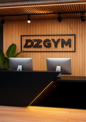 Diseño de recepcion gimnacio 