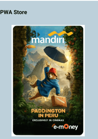 E-Money mandiri edisi paddington in peru
