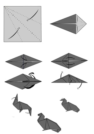 Istruzioni per creare una foca di origami con la carta