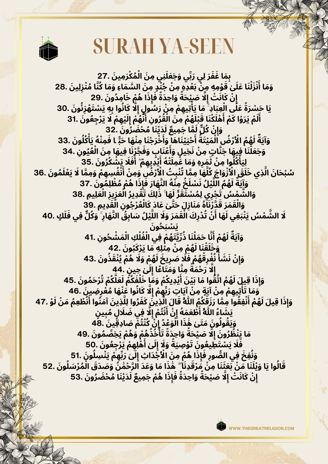 Surah Ya- Seen In Arabic