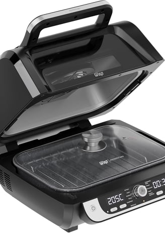 WAP Fritadeira Elétrica Air Fryer Barbecue Digital 12 em 1, 10 Litros, 4 Níveis de Temperatura, Anti