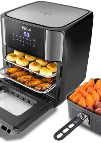 FRITADEIRA AIR FRYER PHILCO 12L PT PFR2200P 220V
