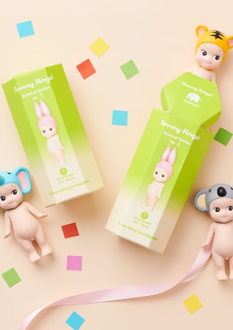 Sonny angels with animal headwear.