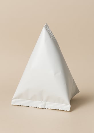 blank party favor template, pyramid chip bag template, blank pyramid chip bag