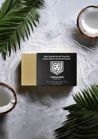a soap bar with coconut oil
