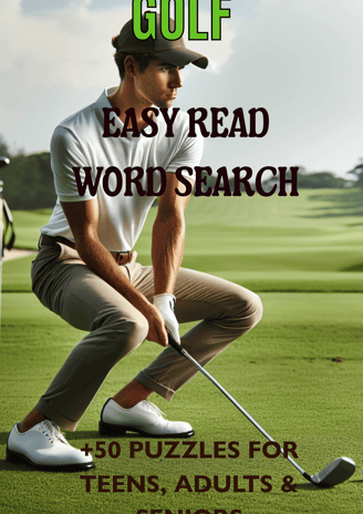 Golf word search puzzle book
