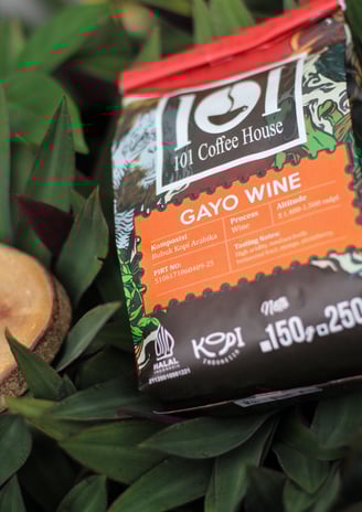 Arabika Gayo wine produksi 101 coffee house dengan profile manual brew