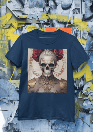Camiseta Arte Urbana Skull Style: Com um estilo marcante e elementos de grafite