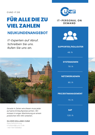 Neukunden-Flyer-Cunz IT