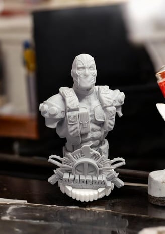 Unpainted 3d printed models