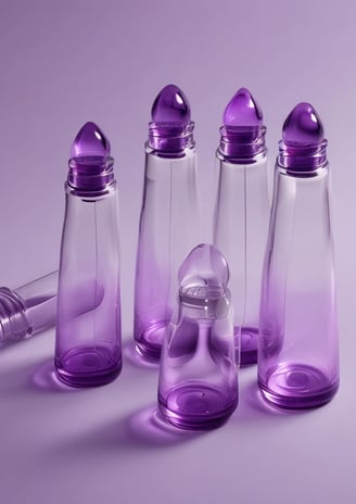 A hand holding a small dropper bottle labeled 'Cosmozone Serum' with two similar bottles and boxes displayed on a light background. The packaging contains text indicating the serum contains hyaluronic acid, collagen, and niacinamide.