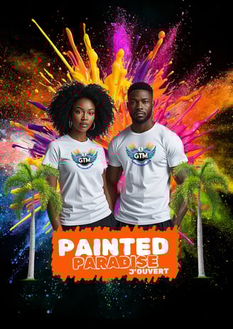 Painted Paradise J'ouvert poster