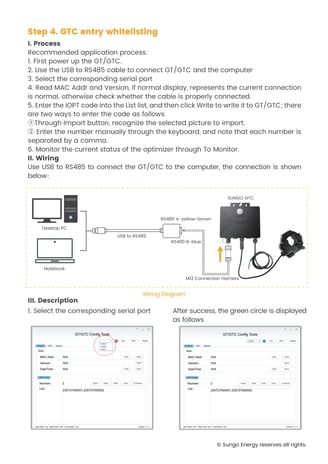 SUNGO iOPT Solar Power Optimiser and GTC Installation Manual-8
