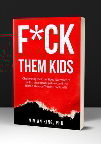 red 'f them kids' by vivian king's book cover 