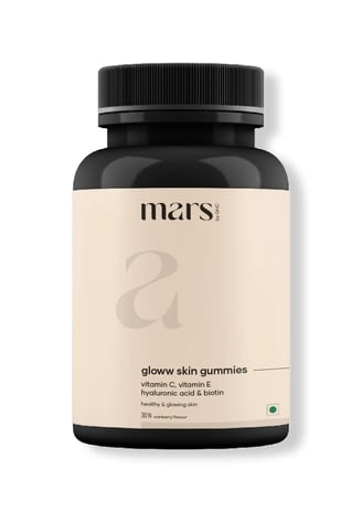 Mars VitaminC Gloww Gummies: Powered with Hyaluronic Acid, gomitas con vitamina C e acido hialuronic