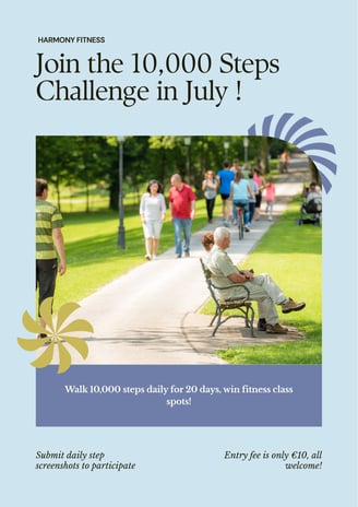 step challenge poster